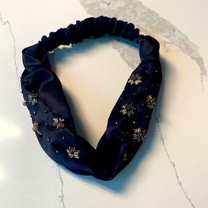 J. Crew stretchy headband in navy